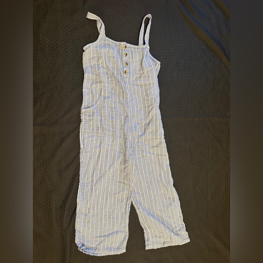 SO Goods for Life Striped Overalls Size M